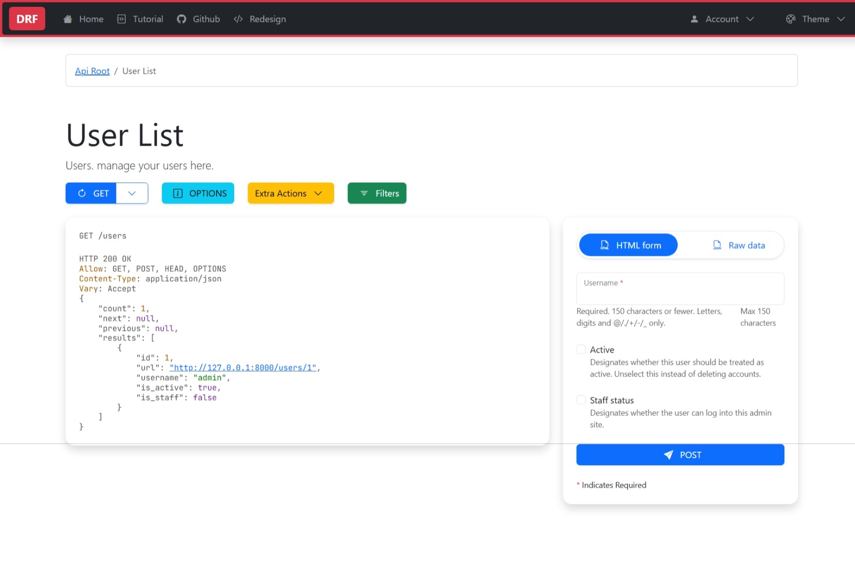 List View
